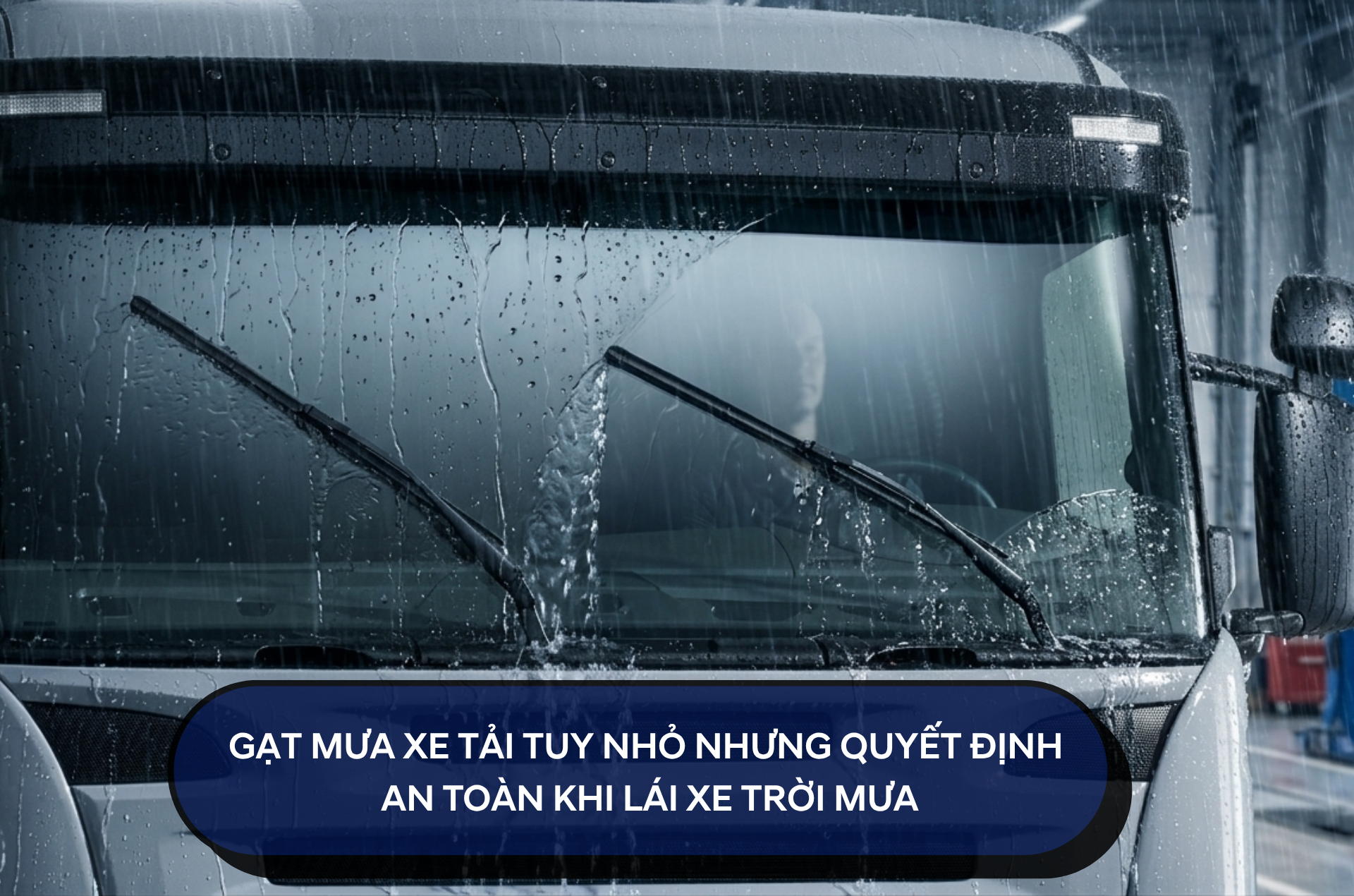 GẠT MƯA XE TẢI TUY NHỎ NHƯNG QUYẾT ĐỊNH AN TOÀN KHI LÁI XE TRỜI MƯA
